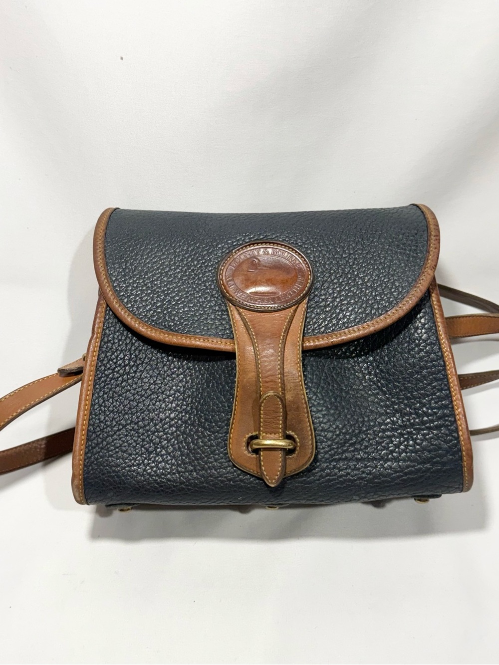 Vintage Dooney & Bourke Black Pebbled Bag